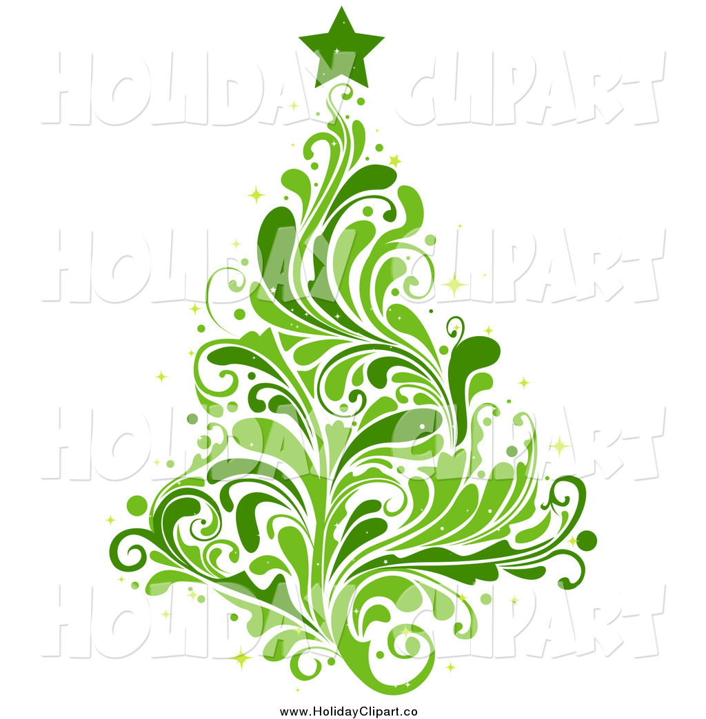 Leafy And Splash Green Christmas Tree By Bnp Design Studio    26725