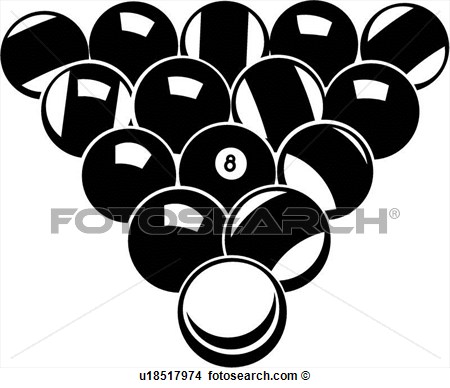 Pool Balls View Large Clip Art Graphic