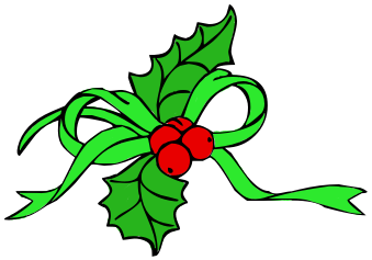 Ribbon With Holly Green   Http   Www Wpclipart Com Holiday Christmas