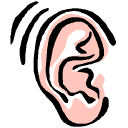 Sense Of Hearing Clipart Ear1 Gif