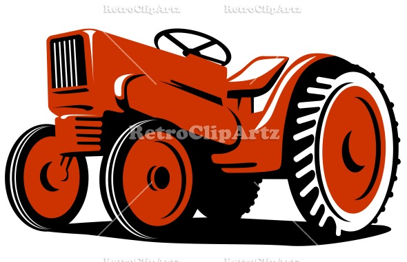 Vintage Red Tractor 13381 Red Tractor Jpg