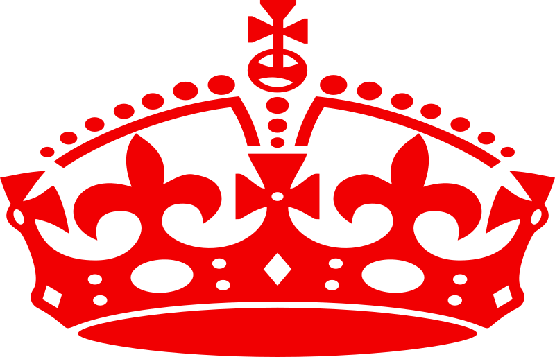 Jubilee Crown Red By Mr Johnnyp   Silhouette Of A Crown