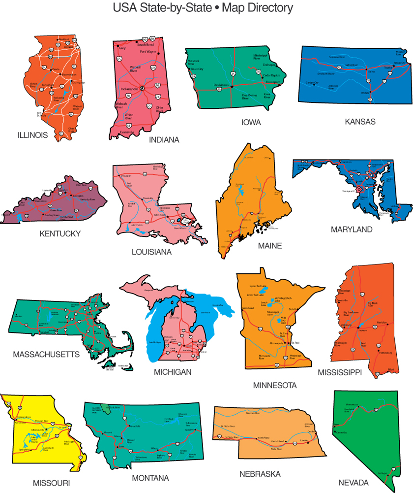 Maps   Editable Clip Art Powerpoint Maps  Us State And Country Maps