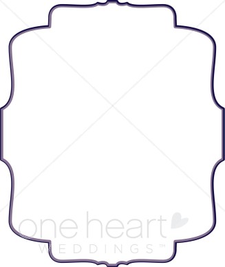 Purple Bracket Clipart Wedding Borders