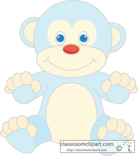 Baby   Baby Stuffed Toy Blue   Classroom Clipart