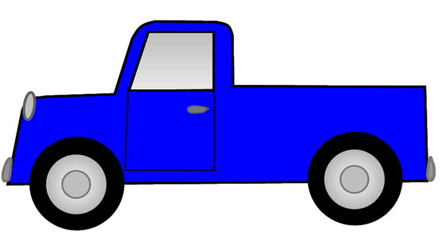 Blue Ute Pickup Truck Sketch Clipart Lg 15 Cm Long   Flickr   Photo
