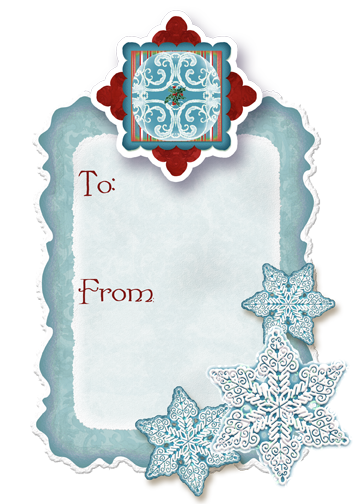 Christmas Gift Tag Freebie Digital Clip Art Crafting Kit By Audrey
