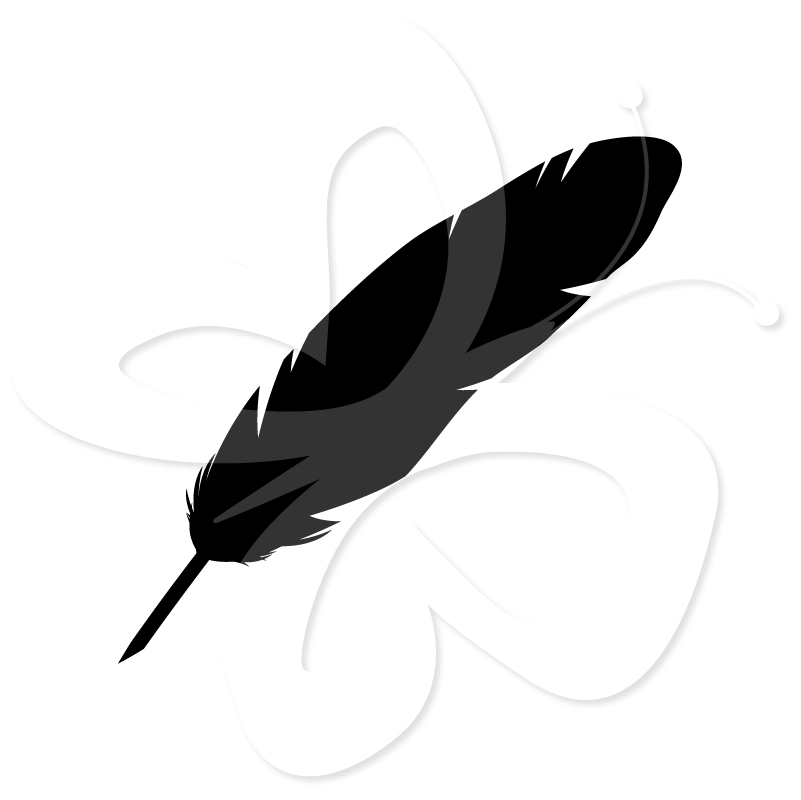 Feather Clip Art   Silhouette   Creative Clipart Collection