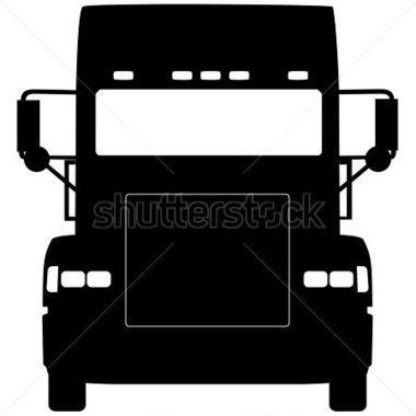 Heavy Truck Silhouette Front Vector Design Stock Vector   Clipart Me